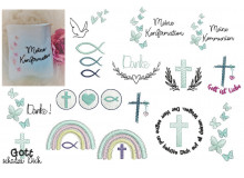 Stickserie ITH - Lichtbeutel mini christiliche Motive